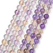 Natural Ametrine Beads Strands, Round, 8mm, Hole: 1mm(G-G462-8mm-06)