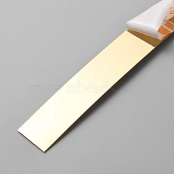 201 Stainless Steel Self-Adhesive Flexible Molding Trim, Ceiling Molding, Wall Trim for Furniture, Door, Wardrobe, Home Decor, Golden, 20x1mm, 5m/roll(FIND-WH0021-53B-G)