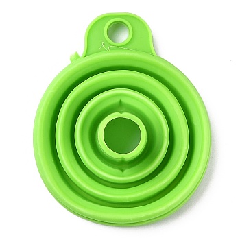 Foldable Silicone Funnel Diamond Painting Tools, Diy Diamond Painting Accessories, Lawn Green, 78x65x25mm
