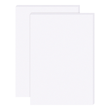 Silicone Single Side Board, with Adhesive Back, Rectangle, White, 30x21x0.2cm