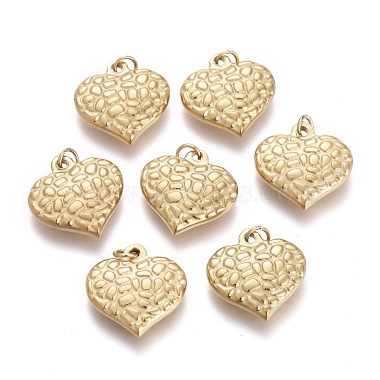 Golden Heart 304 Stainless Steel Pendants