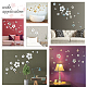 Pandahall Elite 2ensembles 2 couleurs 3d fleur acrylique miroirs stickers muraux(DIY-PH0005-64)-3