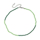 Faceted Rondelle Glass Beaded Necklace for Women(NJEW-M208-02A)-3