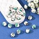 Floral Printed Porcelain Beads(PORC-Q199-8mm-17)-5