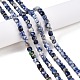 nat&uuml;rliche blaue Fleck Jaspis Perlen Str&auml;nge(G-N342-113)-4