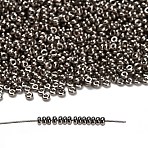 TOHO 11/0 Demi Round Beads, Japanese Seed Beads, Nickel Plating, (711) Tarnished Silver Metallic, 11/0, 2.2x0.9mm, Hole: 0.8mm, about 1733pcs/10g(X-SEED-DR11-0711)