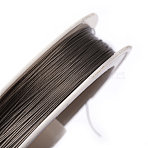 Tiger Tail Wire, Nylon-coated Stainless Steel, Original Color, Raw, 18 Gauge(1mm), about 26.24 Feet(8m)/roll, 10 rolls/group(TWIR-R005-1.0mm-09)