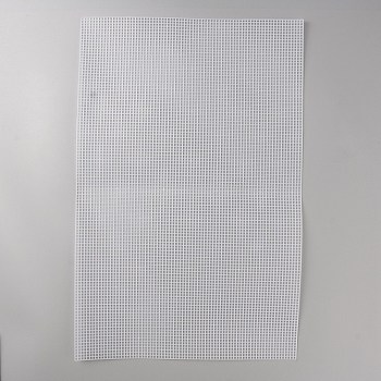 Plastic Mesh Canvas Sheets, Purse Template, for Embroidery, Acrylic Yarn Crafting, Knit and Crochet Projects, Rectangle, WhiteSmoke, 50.7x33x0.15cm, Hole: 3x3mm