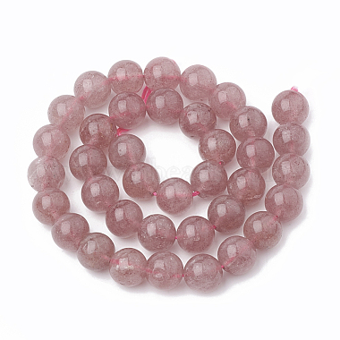 Natural Strawberry Quartz Beads Strands(G-S295-15-8mm)-3