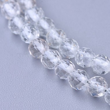 Natural White Topaz Beaded Necklaces(NJEW-K114-A-A09)-2