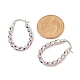 Brass Micro Pave Cubic Zirconia Hoop Earrings for Women(EJEW-U033-01P)-5