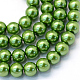 Baking Painted Pearlized Glass Pearl Round Bead Strands(HY-Q003-6mm-13)-1