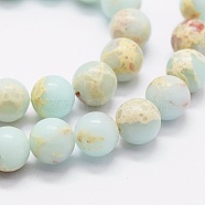 Synthetic Aqua Terra Jasper Beads Strands, Round, 8mm, Hole: 1mm, about 49pcs/strand, 15.7 inch(G-K257-03-8mm-1)