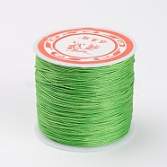 Round Waxed Polyester Cords, Lime Green, 0.45mm, about 174.97 yards(160m)/roll(YC-K002-0.45mm-01)