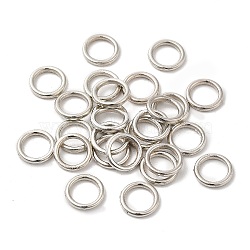 Alloy Jump Rings, Round Ring, Platinum, 8x1.2mm, 16 Gauge, Inner Diameter: 5.5mm(KK-WH0052-05B-P)