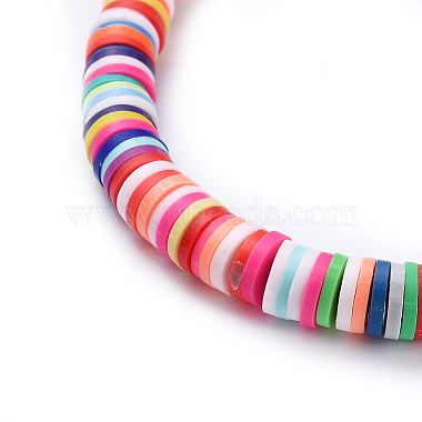 Handmade Polymer Clay Heishi Beaded Necklaces(NJEW-JN02449-01)-2