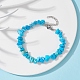 bracelet en perles de turquoise synthétique(BJEW-JB09686-11)-4
