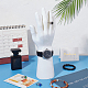 PVC Male Mannequin Right Hand Jewelry Bracelet Watch Ring Display Stands(ODIS-WH0329-23A)-5