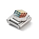 Cube 304 Stainless Steel Enamel Connector Charms(STAS-L023-003B)-2