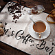 Posavasos de algodón y lino con tema de café.(AJEW-WH0201-012)-6
