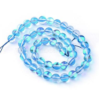 Synthetic Moonstone Beads Strands(G-R375-8mm-B11)-2