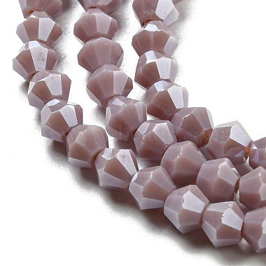 Opaque Solid Color Electroplate Glass Beads Strands(GLAA-F029-P4mm-C13)-3
