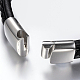 Men's Braided Leather Cord Bracelets(BJEW-H559-10G)-4