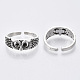 Tibetan Style Alloy Finger Cuff Rings(TIBE-R318-10-RS)-1