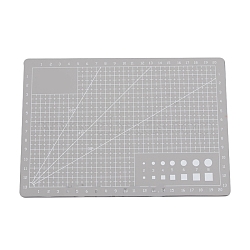 A5 Plastic Cutting Mat, Cutting Board, for Craft Art, Rectangle, Light Grey, 14.8x21cm(WG45171-04)