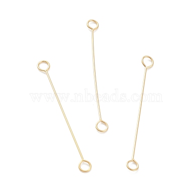 2.5cm Golden 316 Surgical Stainless Steel Double Sided Eye Pins