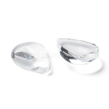 Transparent Teardrop Glass Cabochons(GGLA-R024-14x10)-3