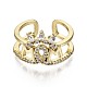 Brass Micro Pave Clear Cubic Zirconia Cuff Rings(RJEW-S044-087-NF)-3