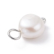 Natural Cultured Freshwater Pearl Charms(X-PALLOY-JF01099-03)-5