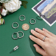 8Pcs 4 Size 304 Stainless Steel Grooved Finger Ring Settings(STAS-UN0034-98)-2