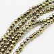 Round Non-magnetic Synthetic Hematite Beads Strands(G-D617-12mm-27)-1