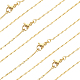 6Pcs Brass Coreana Chain Necklaces Set for Women(NJEW-BBC0001-05)-1