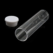 Defective Closeout Sale, Plastic Bead Containers, Clear, 55x15mm(CON-XCP0004-15)