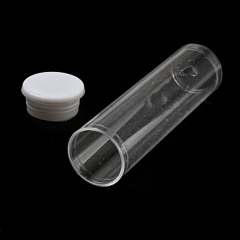 Defective Closeout Sale, Plastic Bead Containers, Clear, 55x15mm