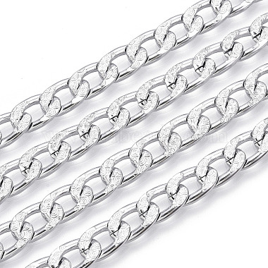 Aluminium Textured Cuban Link Chains(CHA-T001-41S)-3