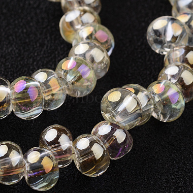 6mm LightGoldenrodYellow Drop Glass Beads