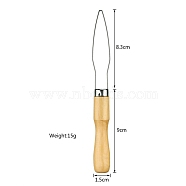Wood & Aluminum Needle Threading Device, for Sewing DIY Multifunctional Threading Device Needle Threading Tool, BurlyWood, 173x15mm(PW-WG13123-01)