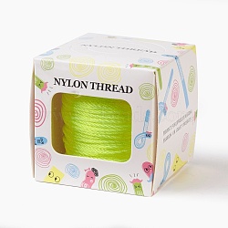 Nylon Thread, Yellow, 1.0mm, about 49.21 yards(45m)/roll(NWIR-JP0014-1.0mm-228)