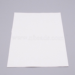 Silicone Single Side Board, with Adhesive Back, Rectangle, White, 300x210x2mm(AJEW-WH0126-17C-02)