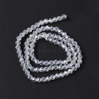 Half-Handmade Transparent Glass Beads Strands(G02QB0P1)-4