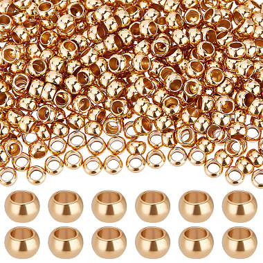 Golden Rondelle 304 Stainless Steel Spacer Beads