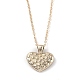 Golden Plated Heart with Constellation/Zodiac Sign Alloy Enamel Pendant Necklaces(NJEW-H214-A11-G)-2