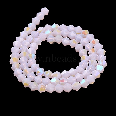 Imitation Jade Electroplate Glass Beads Strands(X-GLAA-F029-J4mm-D02)-2