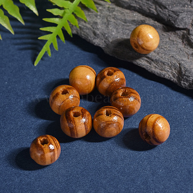 Perles de bois naturel non teintes(X-TB611Y-10mm-LF)-5