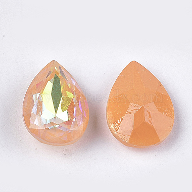 Pointed Back Resin Rhinestone Cabochons(CRES-S380-10x14mm-C02)-2
