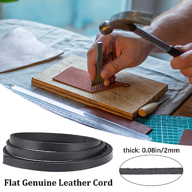Gorgecraft 3плоский кожаный шнур для украшений(WL-GF0001-16D-02)-4